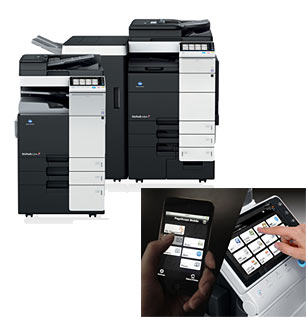 Color MFP bizhub Series and PageScope Mobile application