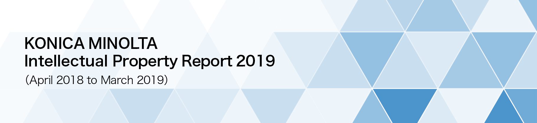 Intellectual Property Report 2019(April 2018 to March 2019)