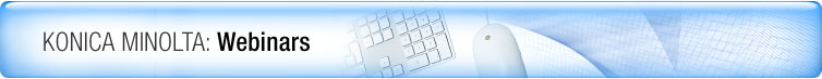 Konica Minolta: Webinars