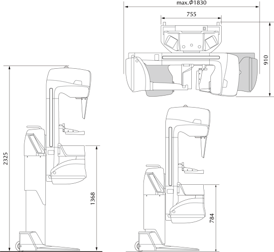 REGIUS PUREVIEW Type M diagram with dimensions