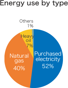 Energy use by type