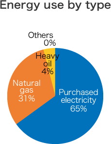 Energy use by type