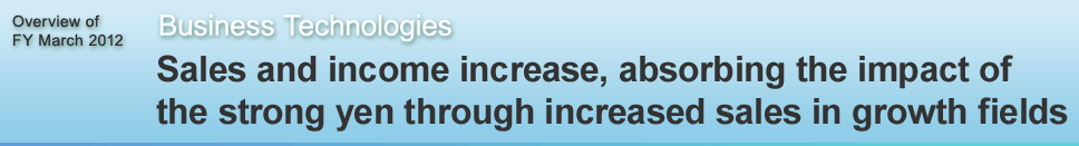 Sales and income increase
