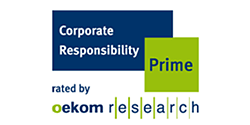 Corporate Responsibility Prime rated by eKom research