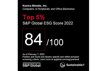 Konica Minolta Ranked in the Top 5% of Companies within Its Industry in S&P Global’s Sustainability Yearbook 2023