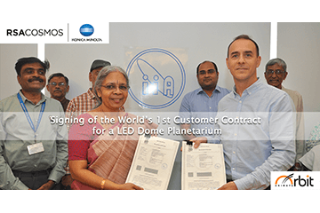 The World’s 1st Customer Contract for a LED Dome Planetarium Awarded to RSA Cosmos – a Konica Minolta Company