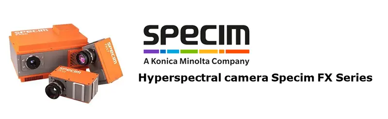 Hyperspectral camera Specim FX Series