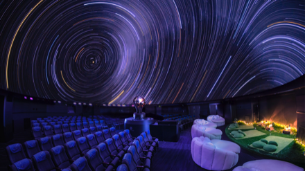 Image of an educational screening at a directly managed planetarium
