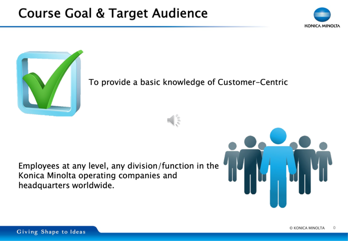 Screen image of the CR White Belt e-learning material, English version