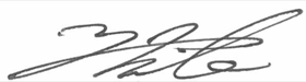 Signature of Toshimitsu Taiko