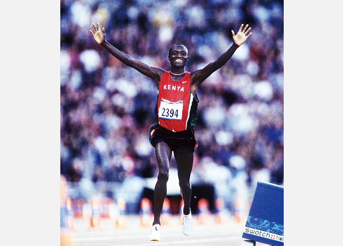 2000年シドニー五輪で銀メダルに輝いたエリック・ワイナイナ。（写真提供：フォートキシモト）