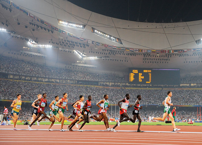 北京五輪。松宮隆行は10000mと5000mの2種目に出場。（写真提供：フォートキシモト）