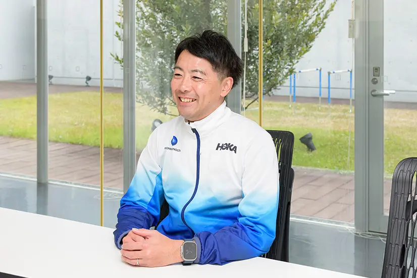 宇賀地監督のインタビュー時の写真