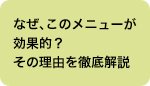 なぜ、このメニューが効果的？その理由を徹底解説