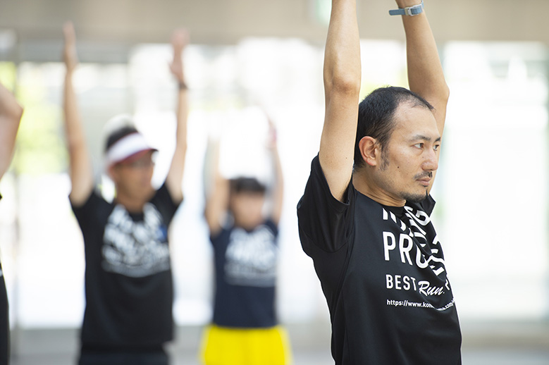 ランニングクリニックinお台場　3. ストレッチ＆補強