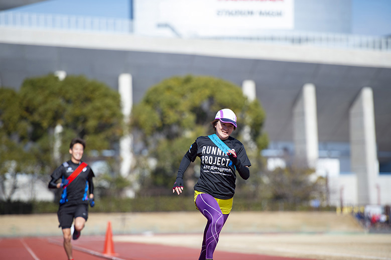 ランニングクリニックin大阪　5. チーム対抗タスキリレー