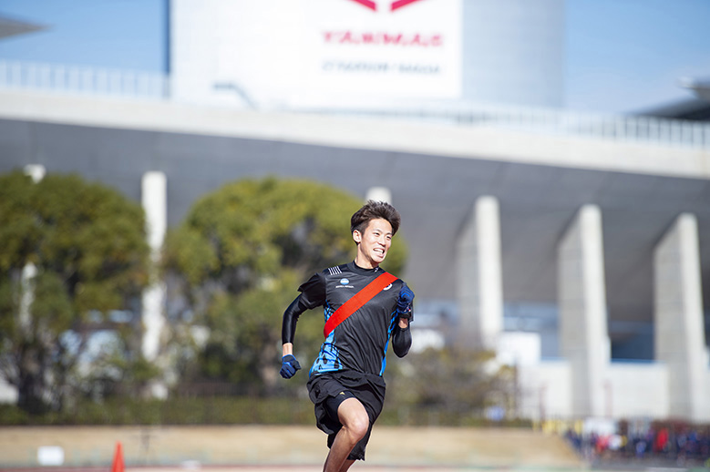 ランニングクリニックin大阪　5. チーム対抗タスキリレー
