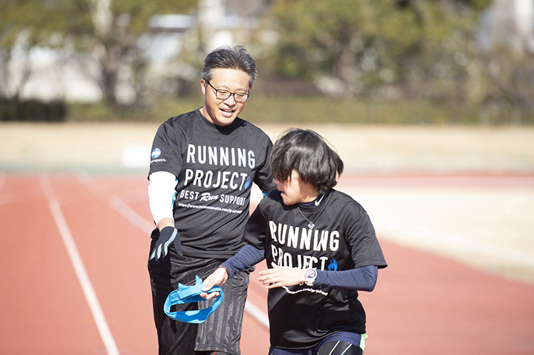 ランニングクリニックin大阪　5. チーム対抗タスキリレー