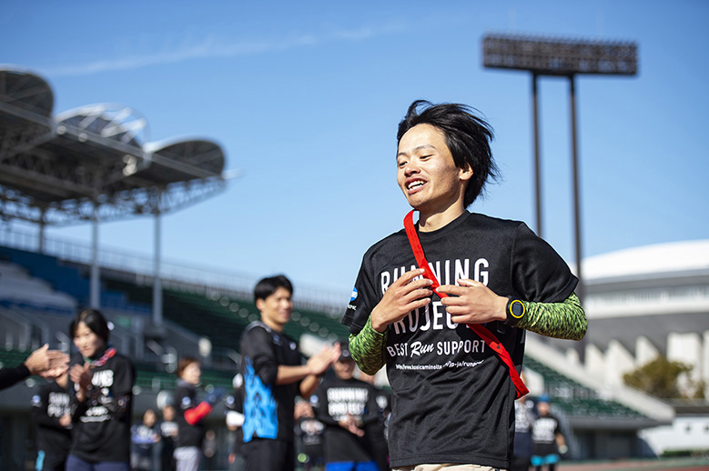 ランニングクリニックin大阪　5. チーム対抗タスキリレー