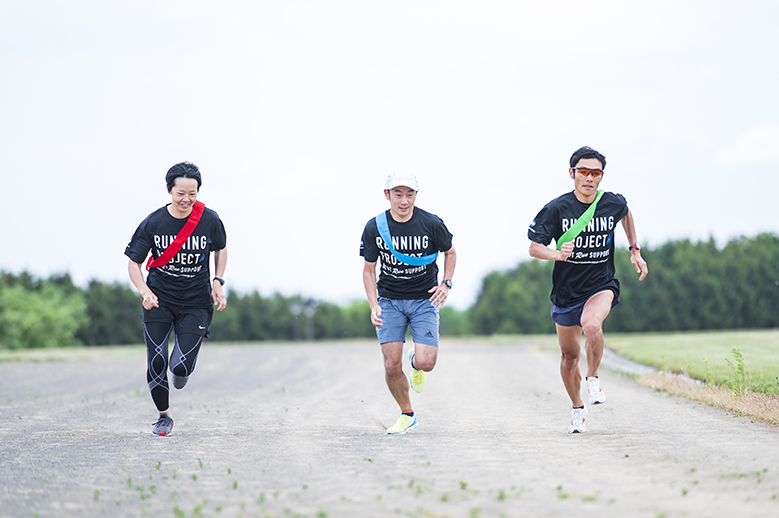 ランニングクリニックin札幌　5. チーム対抗タスキリレー