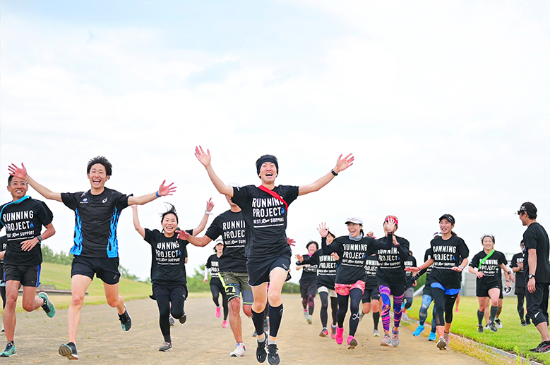 ランニングクリニックin札幌　5. チーム対抗タスキリレー