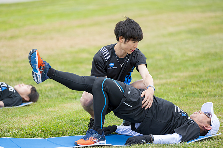 ランニングクリニックin札幌　3. 動的ストレッチ＆補強運動