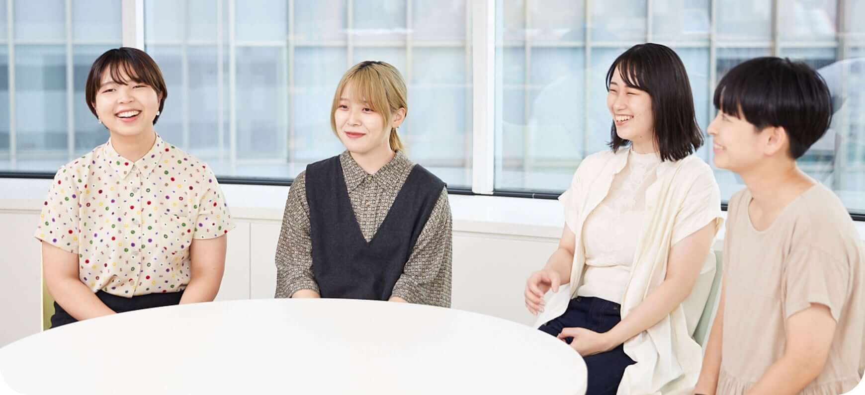 写真:喜多美友と清水有紀奈と北村唯と野村朗子