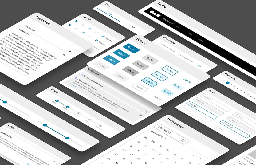 デザインシステムに含まれる UI コンポーネント