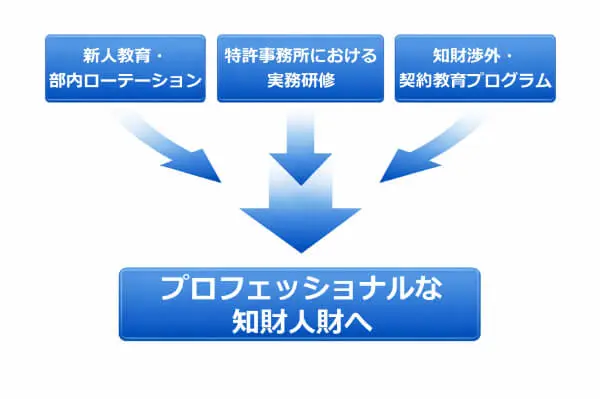 知財を駆使して事業貢献ができるプロフェッショナルな人財