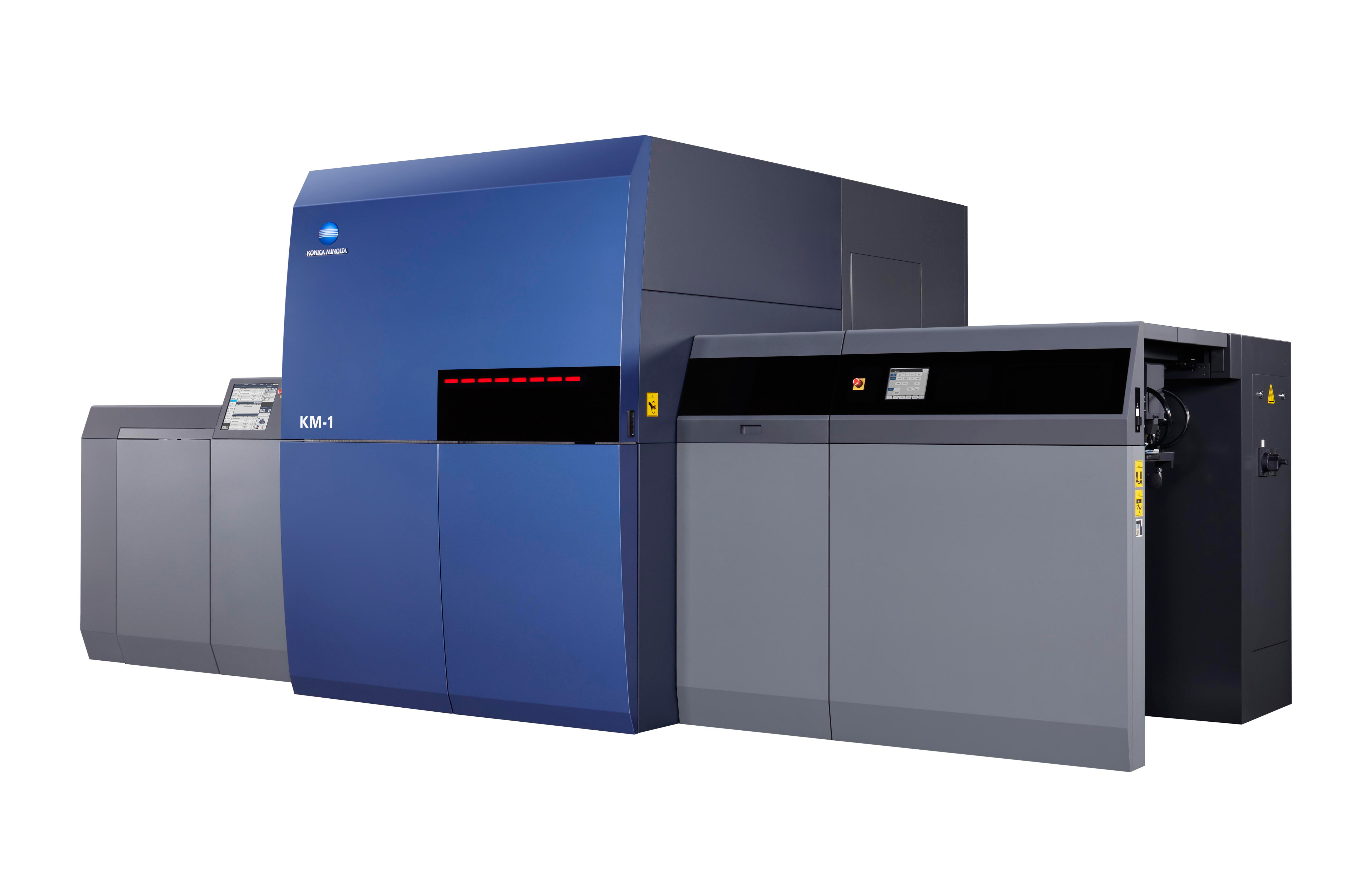 来春発売予定29.5インチ枚葉インクジェット印刷機「KM-1」IGASに出展