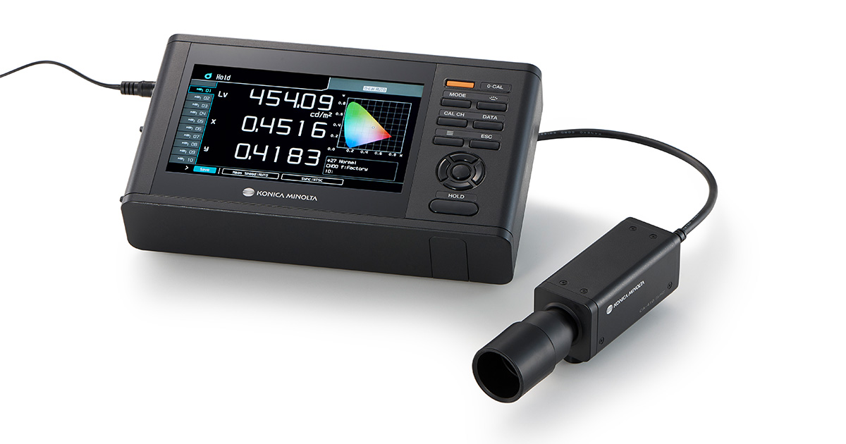 有機ELディスプレイの測定ニーズに対応したカラーアナライザー「CA-410
