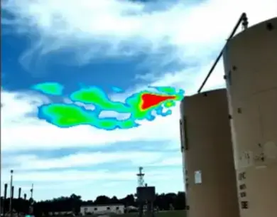 Colorado State University METEC主催の技術評価にて撮影した画像