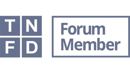 TNFDフォーラムメンバーであることを示すロゴ