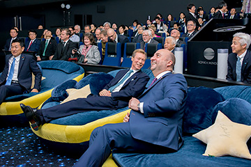 His Royal Highness the Grand Duke Henri of Luxembourg Visits Konica Minolta Planetarium “TENKU”