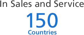 In Sales and Service 150 Countries